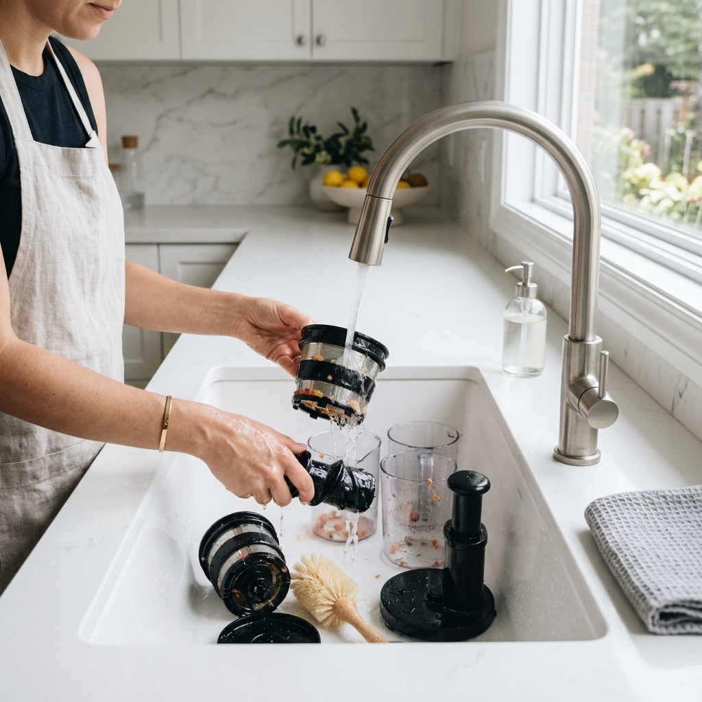 Vệ sinh máy ép chậm
